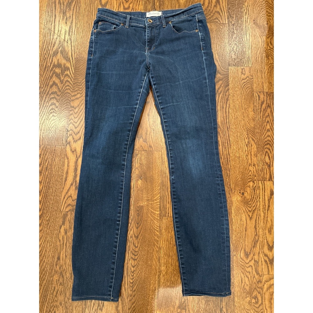 Madewell Skinny Jeans Women‎ 29 Dark Wash Stretch Mid Rise Denim 28 Inseam